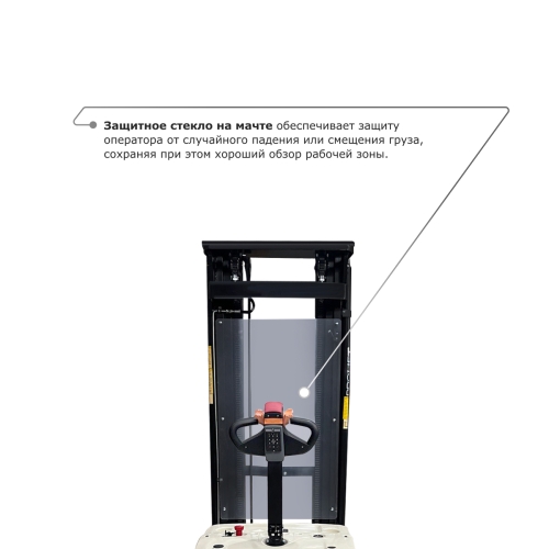 Самоходный электроштабелер PROLIFT M2 SDR 1536 li-ion со свободным подъемом